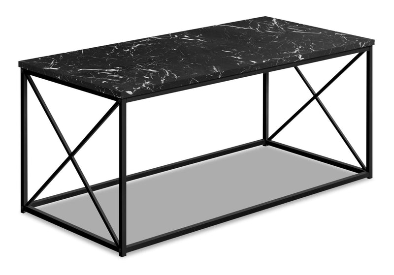 Croydon Coffee Table - Black Marble-Look