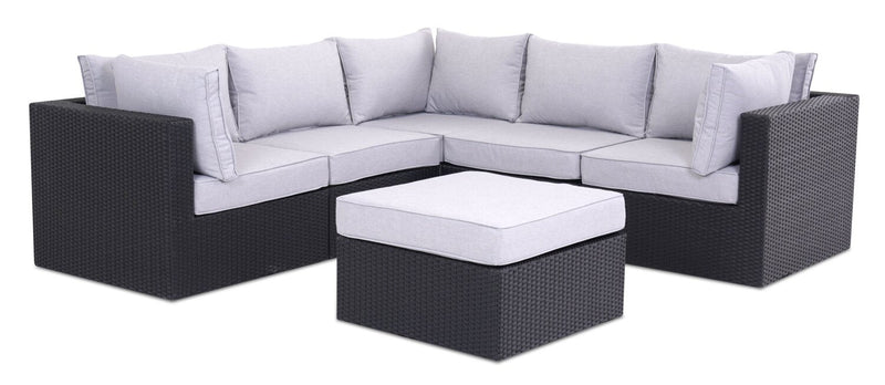 Oslo 6-Piece Patio Set - Grey