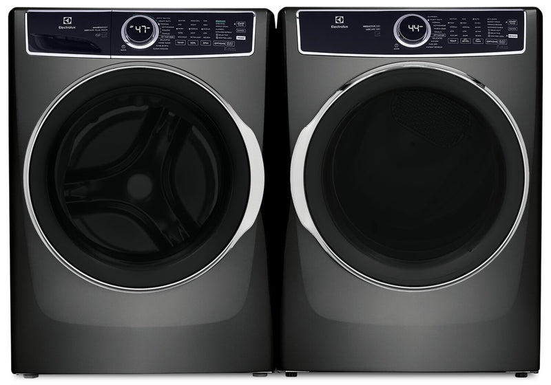 Electrolux 5.2 Cu. Ft. Front-Load Washer and 8 Cu. Ft. Electric Dryer - Titanium