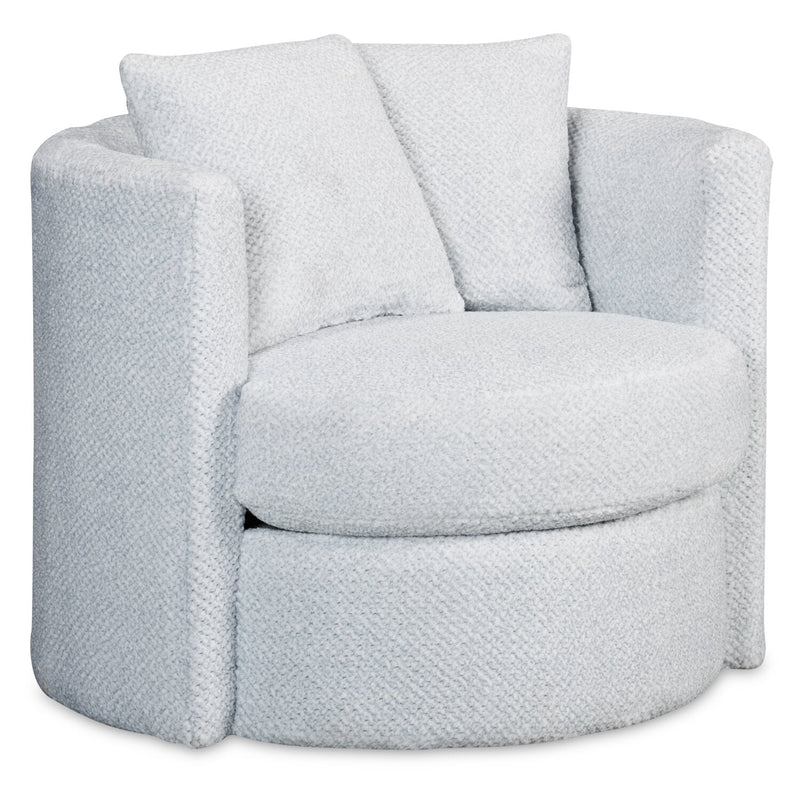 Sofitel Chenille Swivel Cuddler Chair - Teddy Star