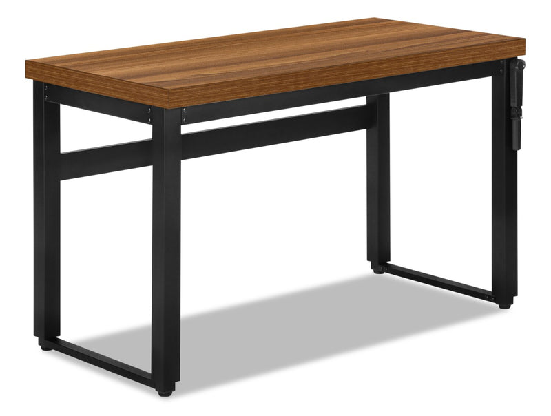 Hayes Height-Adjustable Desk - Walnut