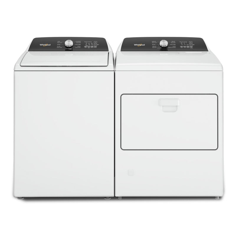 Whirlpool 5.2 Cu. Ft. Top-Load Washer and 7 Cu. Ft. Gas Dryer - White