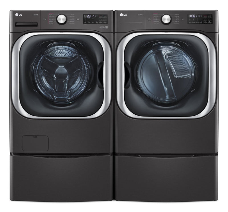 LG 6 Cu. Ft. Front-Load Washer and 9 Cu. Ft. Electric Dryer - WM8900HB/DLEX8900