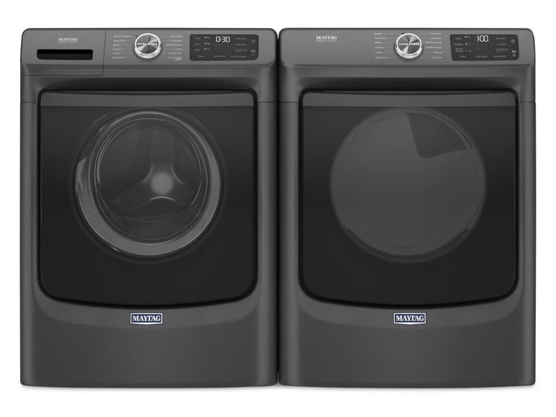 Maytag 5.5 Cu. Ft. Front-Load Washer and 7.3 Cu. Ft. Electric Dryer with Extra Power - MHW6630B/YMED663B