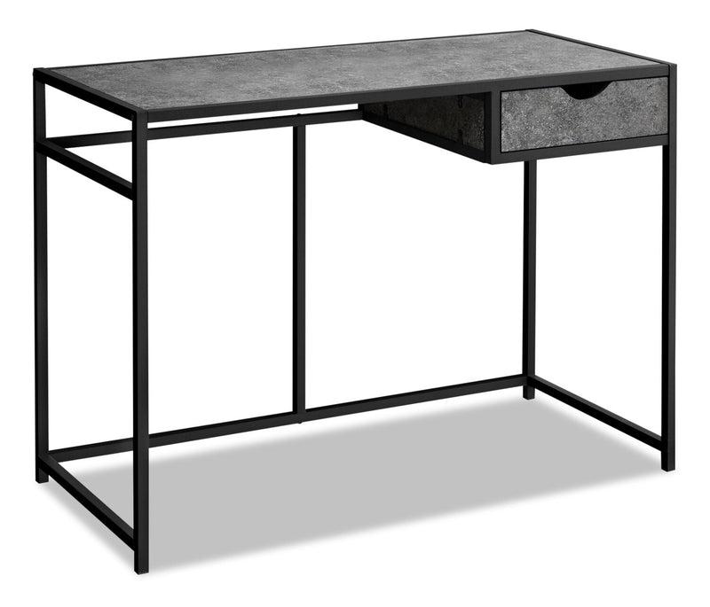 Vergas Desk - Grey Stone-Look