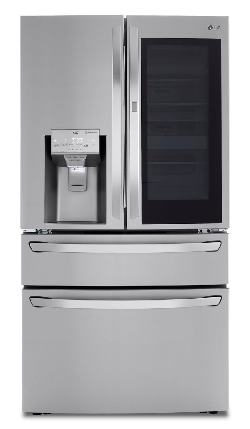 LG 23 Cu. Ft. French-Door Refrigerator with InstaView™ Door-in-Door® - LRMVC2306S - Refrigerator in PrintProof™ Stainless Steel