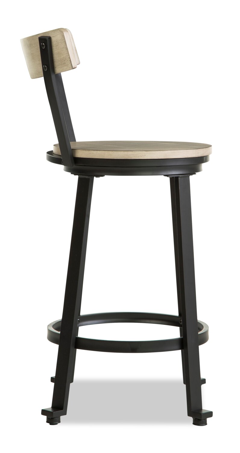 Milwaukee CounterHeight Swivel Stool Natural Furniture.ca