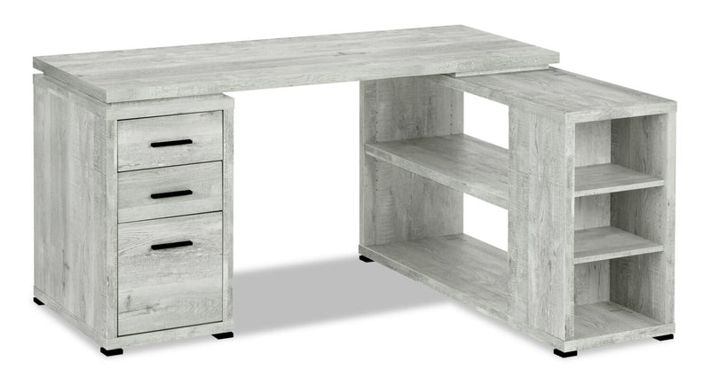 Randall L-Shaped Corner Desk - Grey