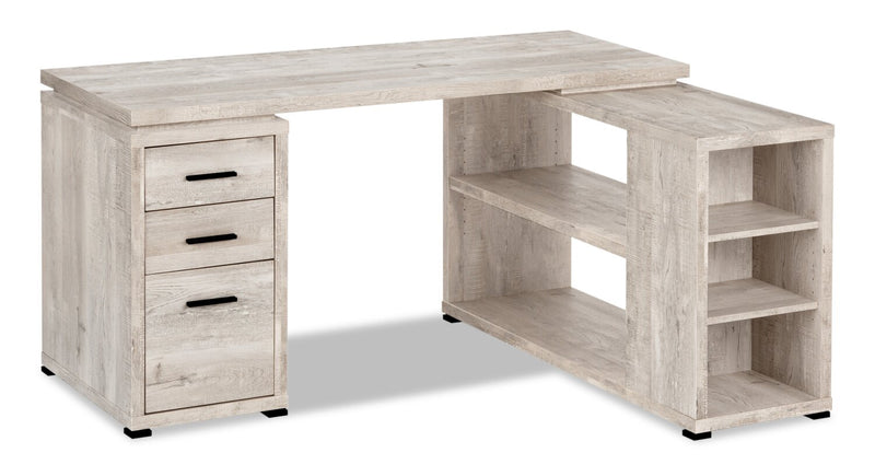 Randall L-Shaped Corner Desk - Natural