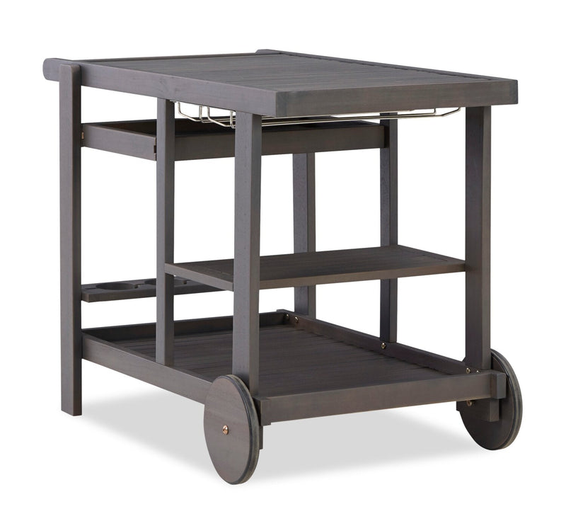 Victoria Patio Bar Cart - Grey