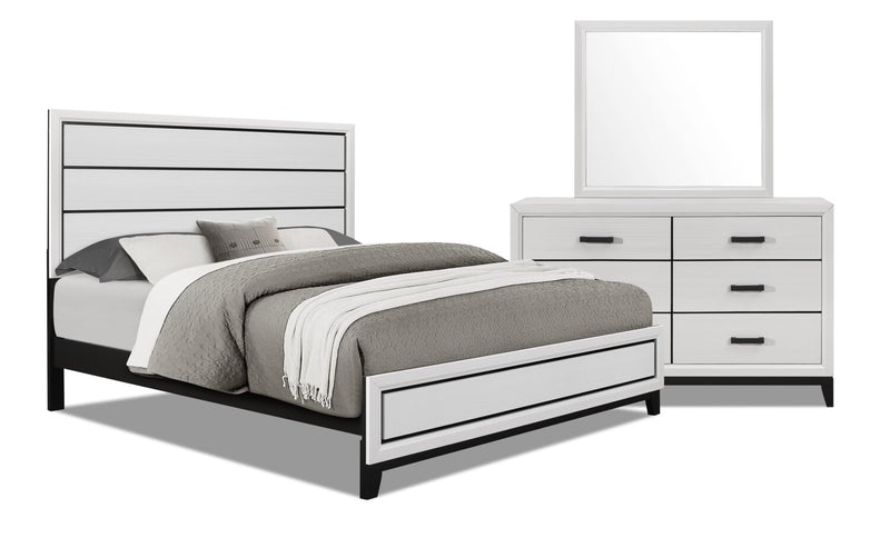 Kate 5-Piece King Bedroom Package - White - Bedroom Package