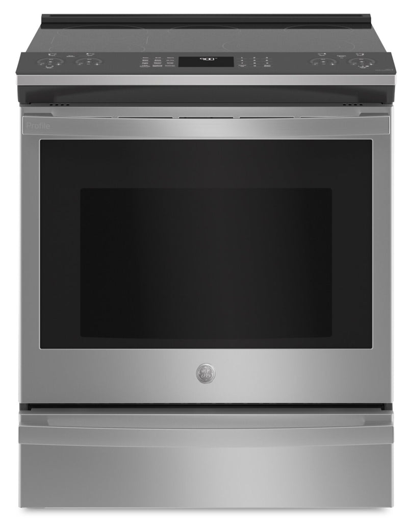 GE Profile 5.3 Cu. Ft. Smart Electric Range with No Preheat Air Fry - PSS93YPFS