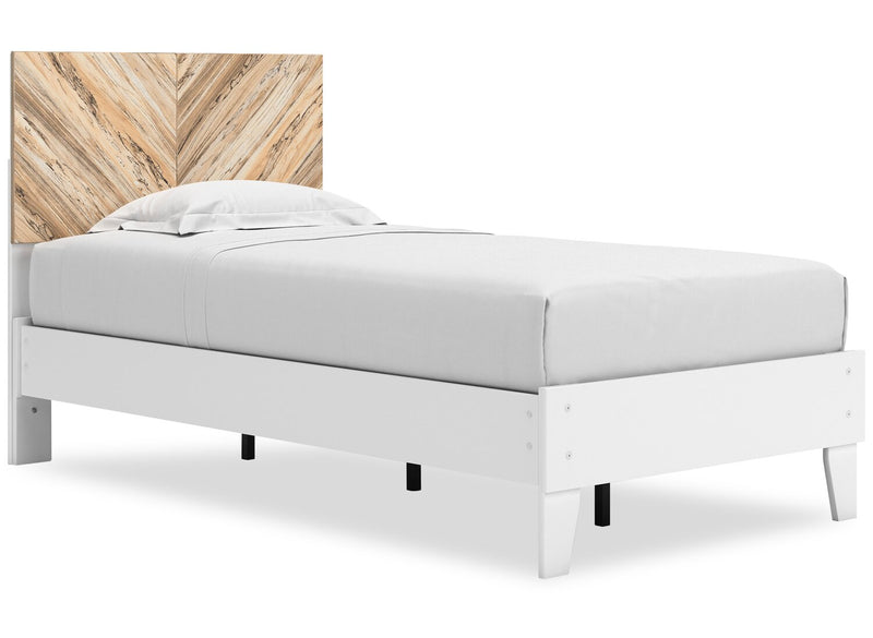 Ridge Twin Bed - White