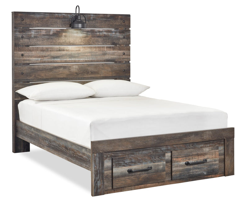 Naylon Full Storage Bed - Brown