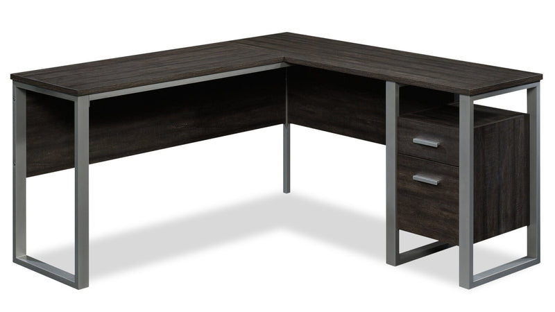 Mazama L-Shaped Desk - Blade Walnut