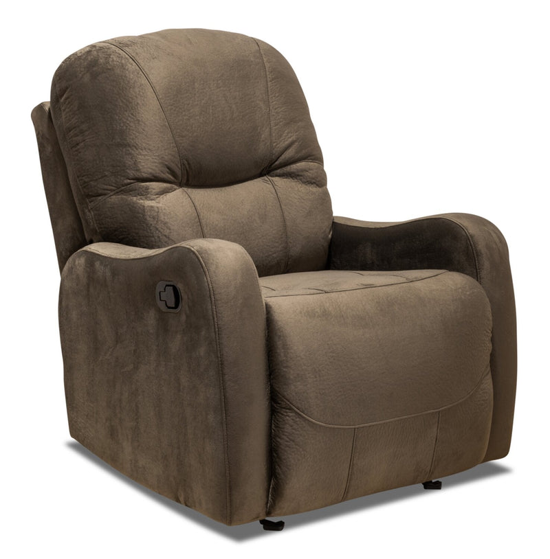 Coleraine Polyester Recliner - Chocolate