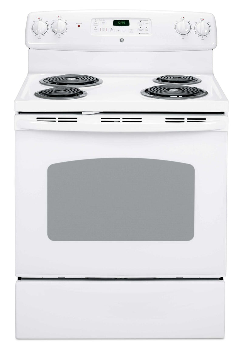 GE  5.0 Cu. Ft. Electric Freestanding Range - JCBP240DMWW