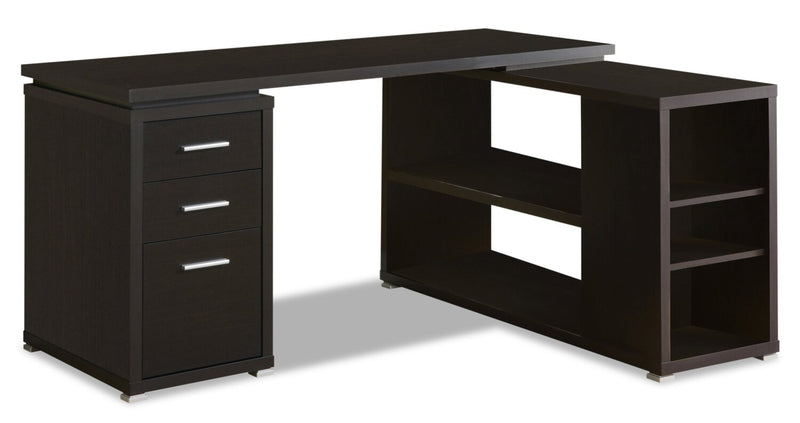 Randall L-Shaped Corner Desk - Espresso