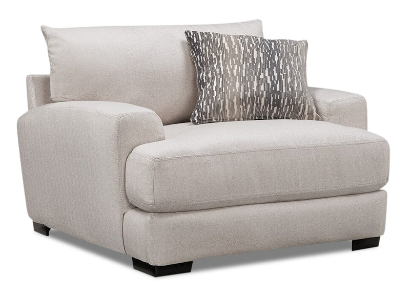 Pallas Linen-Look Fabric Chair - Grey