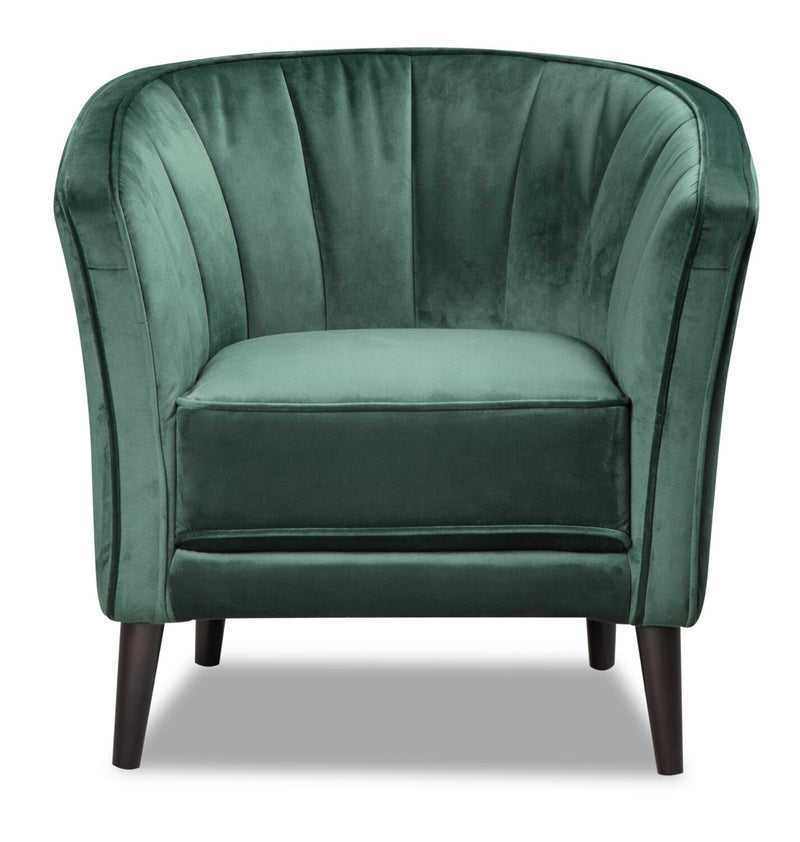 Mocon Velvet Accent Chair - Green