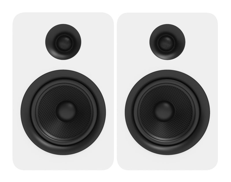 Kanto YU Passive 5.25" Bookshelf Speakers with 1" Silk Dome Tweeter - White