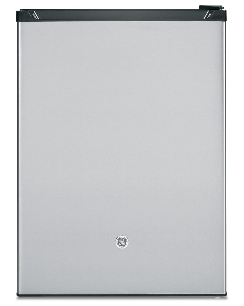GE 5.6 Cu. Ft. Compact Refrigerator with Can Rack - GCE06GSHSB - Refrigerator in Stainless Steel