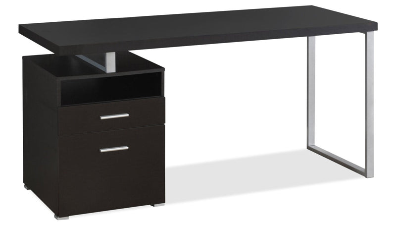 Belvenia Adjustable Desk - Espresso