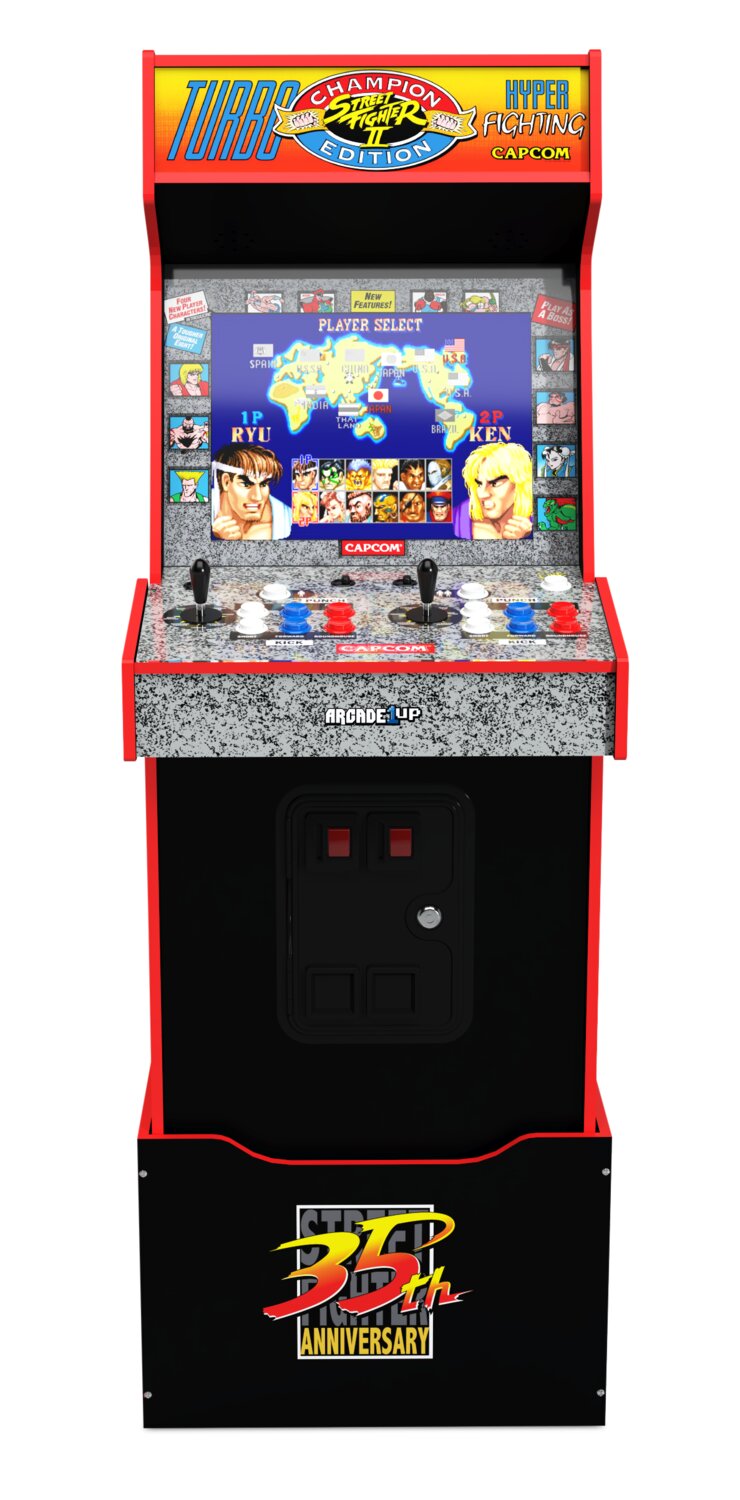 Arcade1Up Capcom Legacy Yoga Flame Edition Arcade Cabinet with Riser