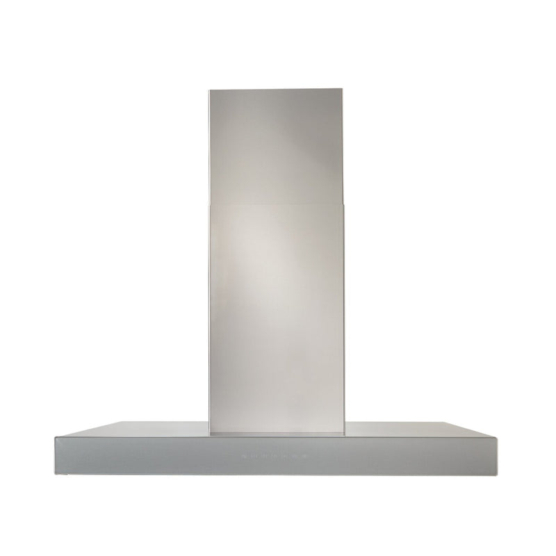 Stainless Steel with Brushed Grey Glass 