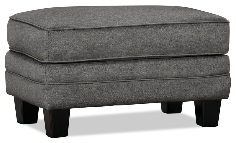 Amara Fabric Ottoman - Steel