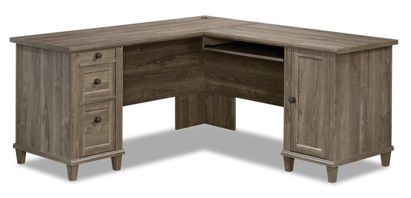 Milner L-Shaped Desk - Emery Oak
