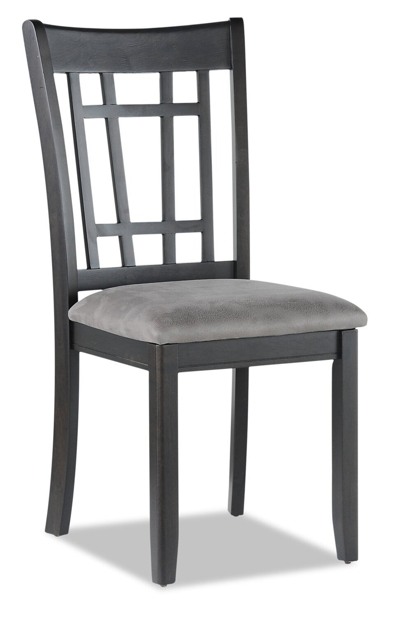Dena Dining Chair - Grey-Brown - Country style Dining Chair in Grey-Brown Rubberwood