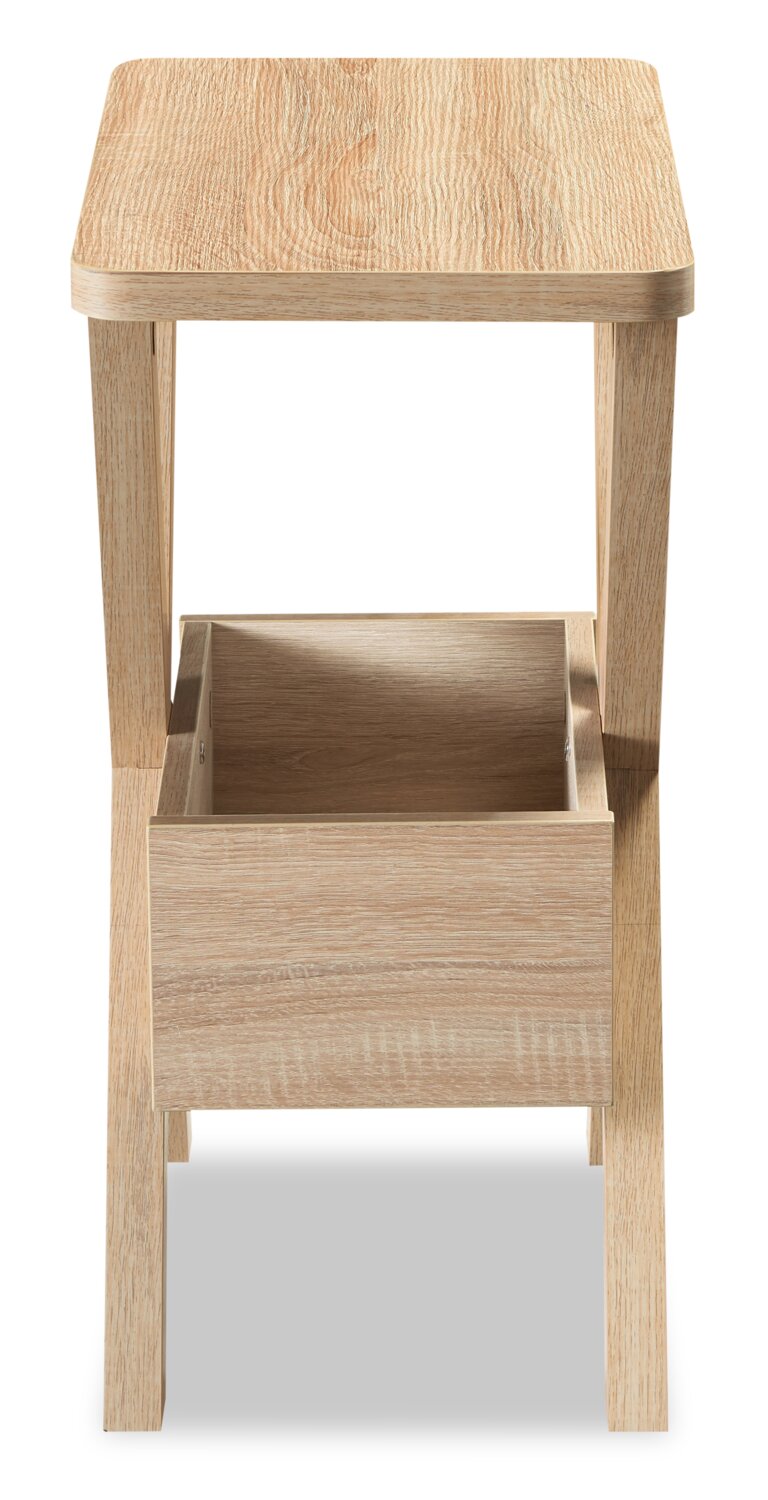Revel Chairside Table - White