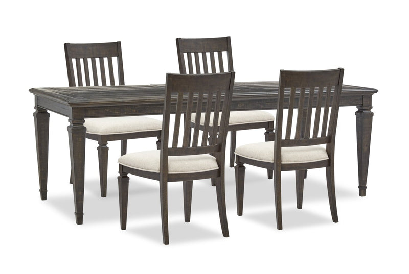 Rossburn 5-Piece Dining Set - Charcoal