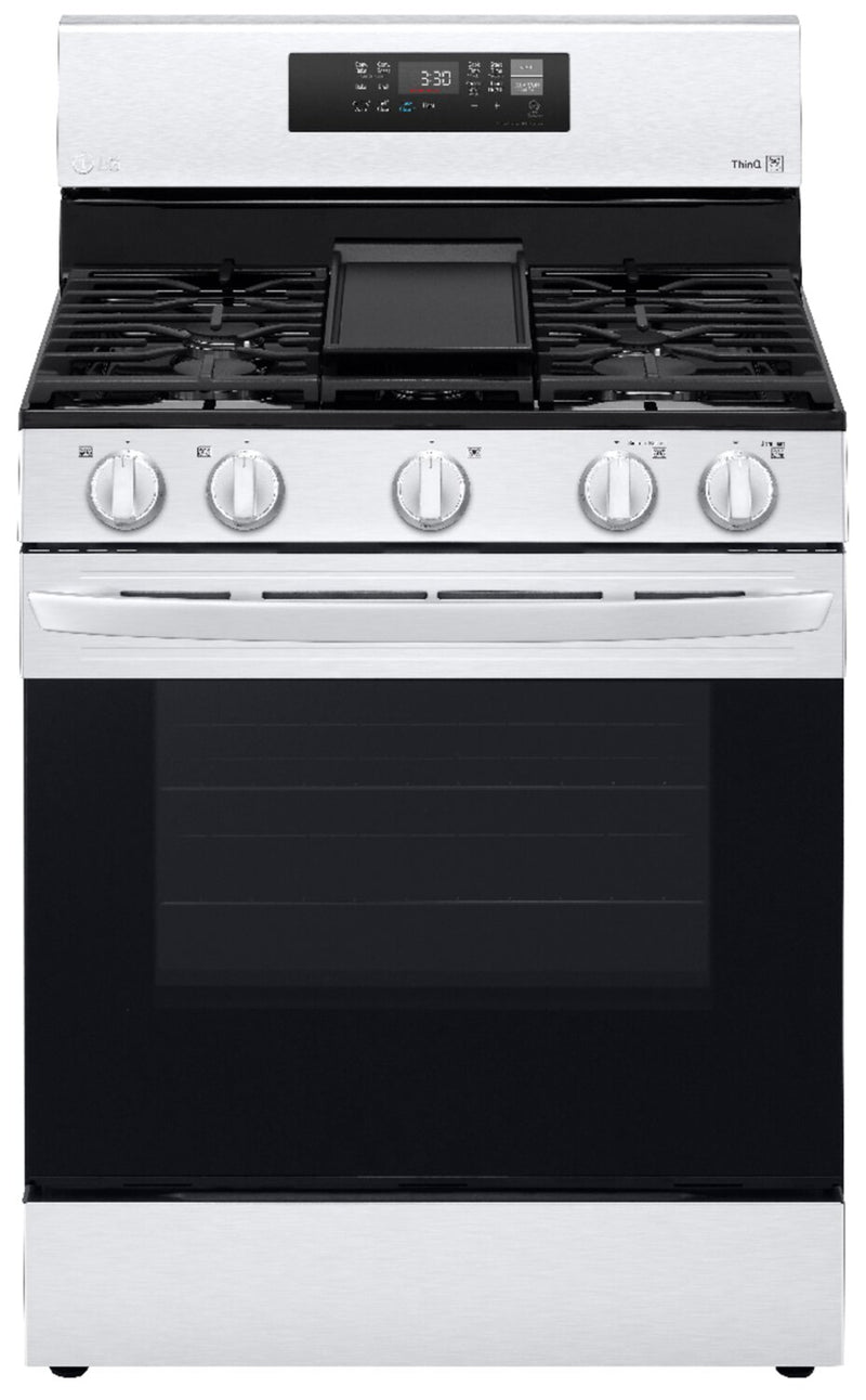 LG 5.8 Cu. Ft. Smart Gas Range with Air Fry - LRGL5823S - Gas Range in Stainless Steel
