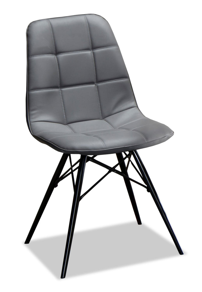 Gatsby Dining Chair - Industrial style Dining Chair in Grey Metal