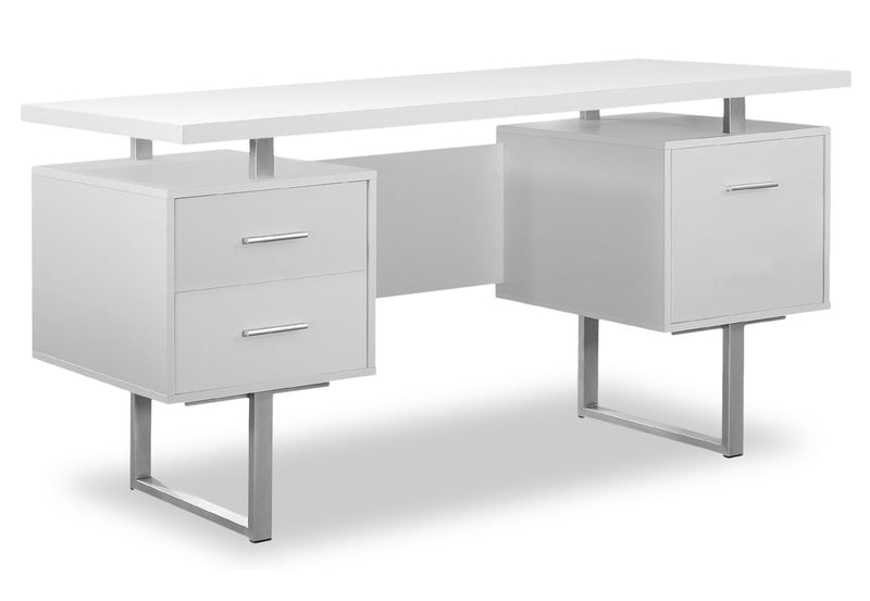 Elley Reversible Desk - White