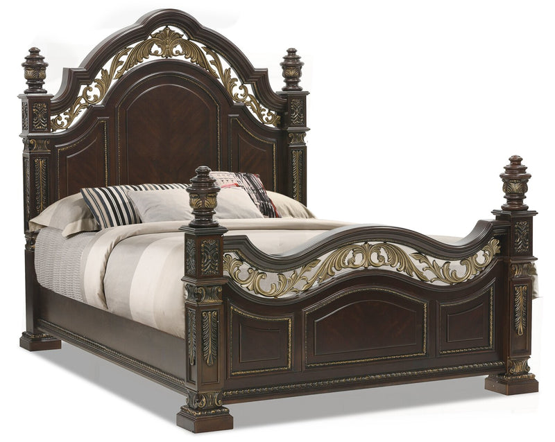 Wynn King Bed - Traditional style Bed in Cherry Poplar