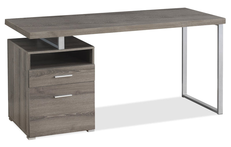 Belvenia Adjustable Desk - Dark Taupe