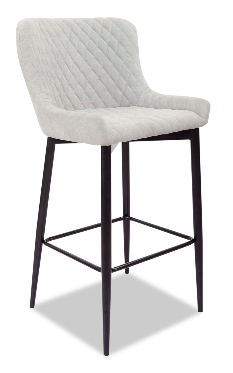 Demi Barstool - Taupe - Modern style Bar Stool in Taupe Metal
