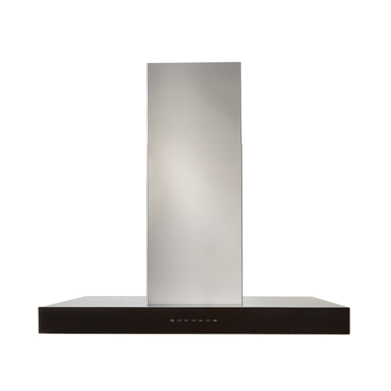 Venmar Ispira 36" Island Range Hood - ICB3I36SBB - Range Hood in Stainless Steel with Black Glass