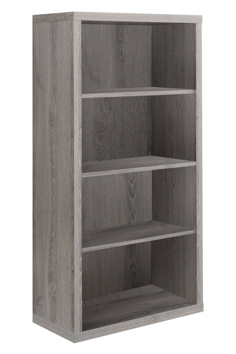 Derby 4-Shelf Bookcase - Dark Taupe