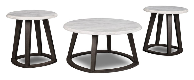 Hilda 3-Piece Coffee and Two End Tables Package