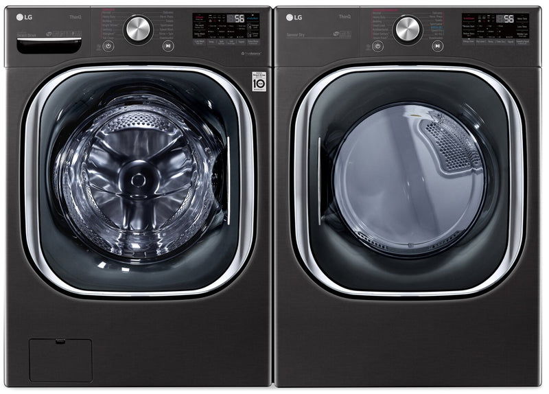 LG 5.8 Cu. Ft. Smart Front-Load Washer and 7.4 Cu. Ft. Electric Dryer