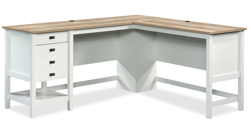 Dinsmore L-Shaped Desk - Soft White