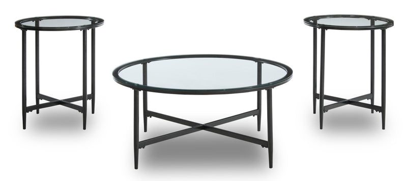 Jeffrey 3-Piece Coffee and Two End Tables Package