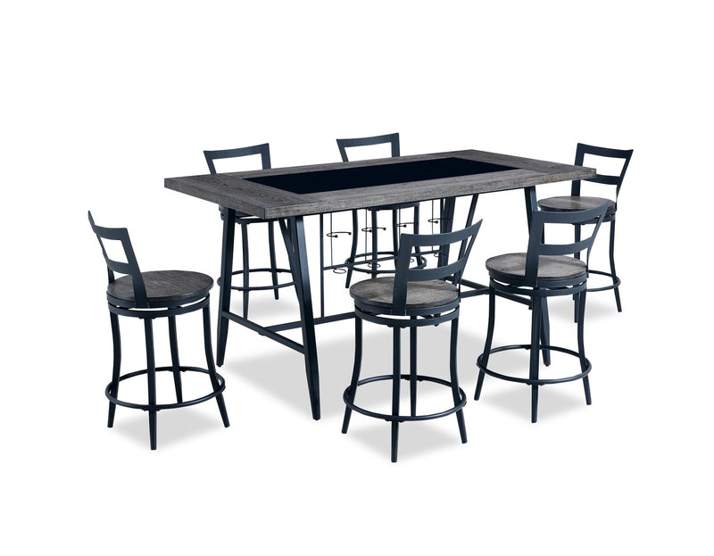 Jamie 7-Piece Counter-Height Dining Set