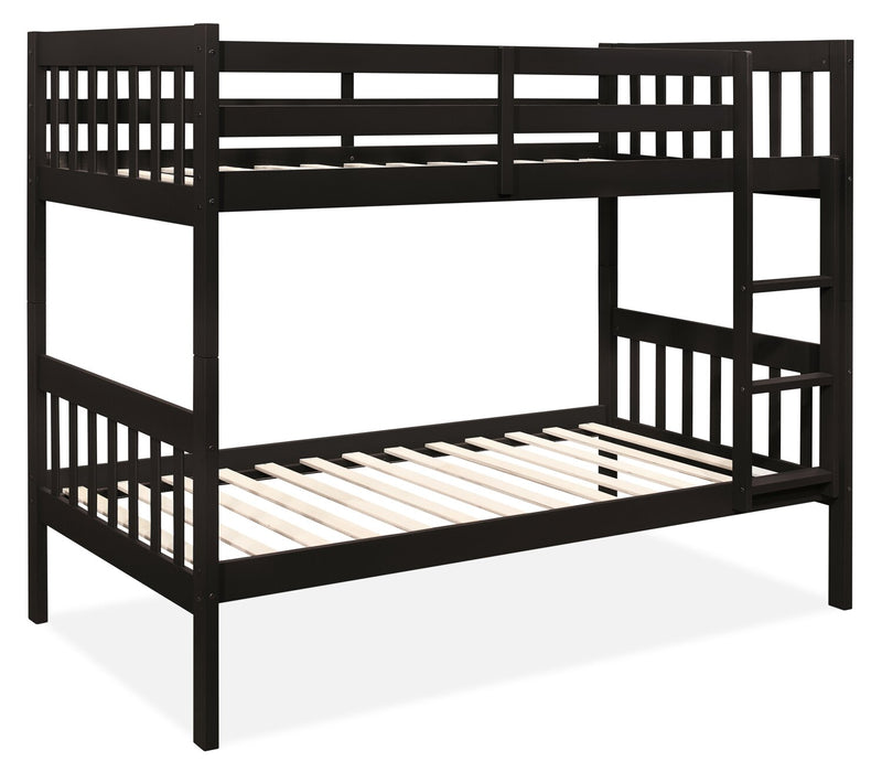 Hopkin Twin Open Panel Bunk Bed - Espresso