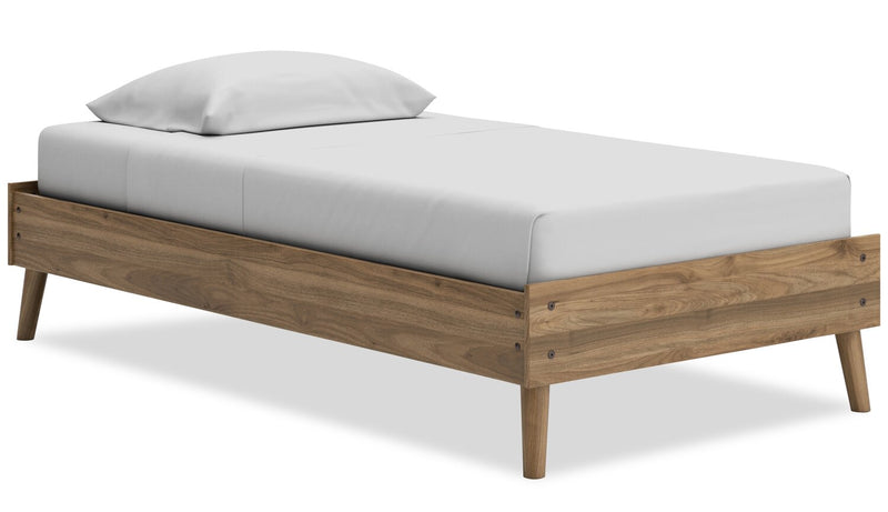 Caramat Twin Platform Bed - Brown