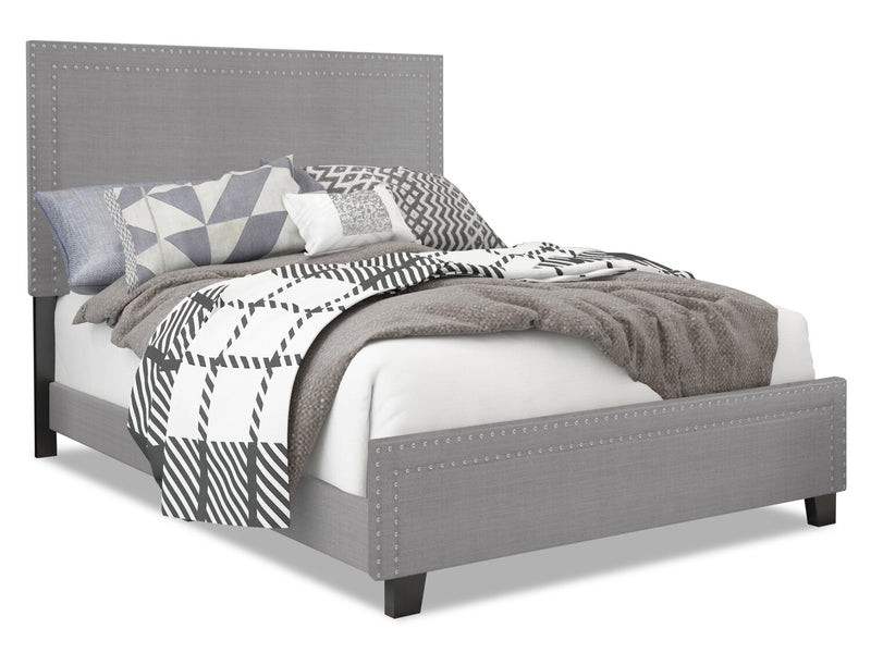 Avery King Bed - Grey - Contemporary style Bed in Grey Medium Density Fibreboard (MDF)